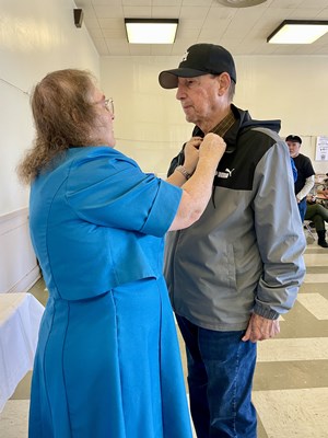 Honorary Partner ceremony for CA VVA Chapter 223 by the CA Chief Solano Chapter NSDAR.